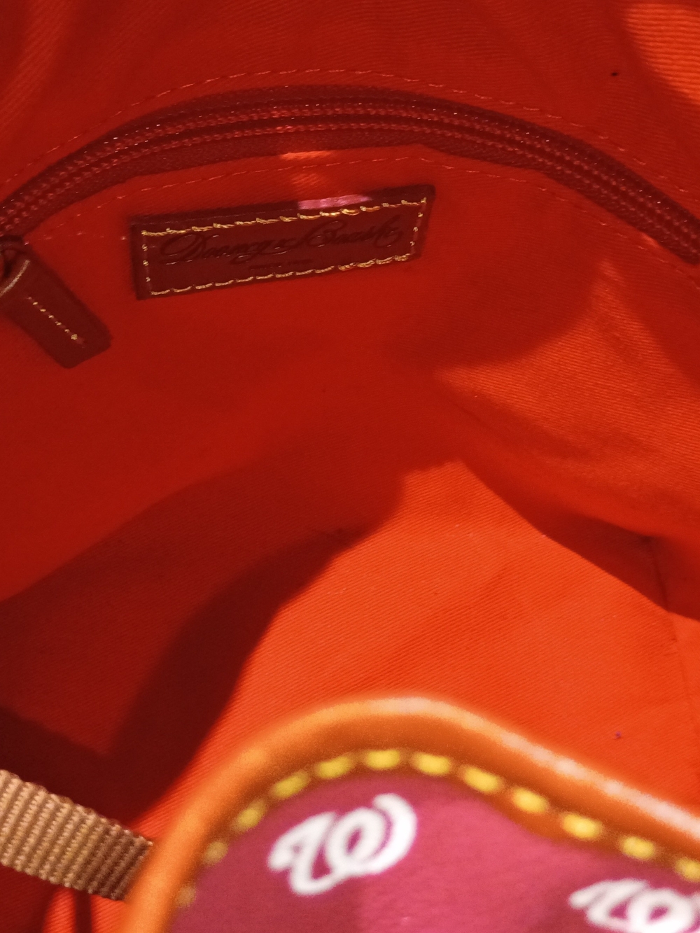 Dooney & Bourke Gretta Drawstring Bucket Bag with Washington Nationals Pattern - Picture 6 of 13
